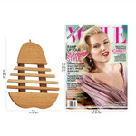 Cedar wood trivet, 'Fresh Pear' - Cedar Wood Trivet Pear Shape from Guatemala