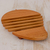 Cedar wood trivet, 'Juicy Mango' - Cedar Wood Trivet Mango Shape from Guatemala (image 2b) thumbail