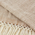 Cotton shawl, 'Natural Combination in Brown' - Pale Beige Cotton Shawl with Fringe from Guatemala (image 2e) thumbail