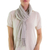 Cotton scarf, 'Natural Combination in Blue' - Pale Ecru and Blue Spruce Cotton Scarf from Guatemala (image 2b) thumbail