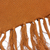 Cotton poncho, 'Spontaneous Style in Sepia' - Gingerbread Color Cotton Poncho with Fringe (image 2e) thumbail