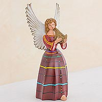 Ceramic figurine, Angel from San Rafael Petzal (11 inch)