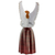 Ceramic sculpture, 'Angel of Tamahu' - Ceramic Sculpture of an Angel in a Red Dress Guatemala (image 2e) thumbail