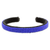 Beaded cuff bracelet, 'Beautiful Horizon in Blue' - Glass Beaded Cuff Bracelet in Cornflower from El Salvador