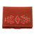 Ledergeldbörse - Geometrische Lederbrieftasche aus Redwood aus Nicaragua