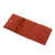 Leather wallet, 'Lively Culture in Redwood' - Geometric Leather Wallet in Redwood from Nicaragua (image 2d) thumbail