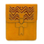 Leather portfolio, 'Lines of Time' - Handcrafted Leather Portfolio in Sunrise from Nicaragua (image 2a) thumbail