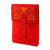 Leather portfolio, 'Historic Patterns' - Handcrafted Leather Portfolio in Paprika from Nicaragua (image 2b) thumbail