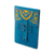 Leather portfolio, 'Banks of the San Juan' - Handcrafted Leather Portfolio in Turquoise from Nicaragua (image 2b) thumbail