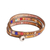Beaded wrap bracelet, 'Colorful Dance' - Beaded Wrap Bracelet Multicolor Multi Cord from Guatemala (image p273823) thumbail