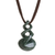 Jade pendant necklace, 'Swirl of the Sea' - Hand Made Green Jade Pendant Necklace from Guatemala thumbail