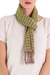 Cotton scarf, 'Subtle Textiles' - Artisan Crafted Multicolored Cotton Scarf