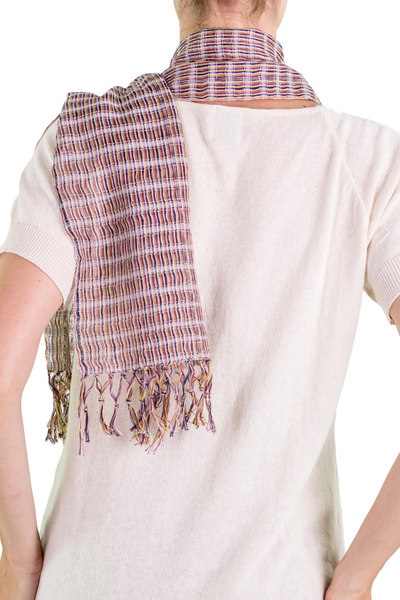 Bufanda de algodón - Pañuelo de algodón diseñado y elaborado artesanalmente