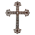 Iron wall cross, 'Walk With Jesus' - Iron Wall Decor of an Antiqued Cross from Guatemala thumbail