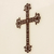 Iron wall cross, 'Walk With Jesus' - Iron Wall Decor of an Antiqued Cross from Guatemala (image 2b) thumbail