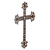 Iron wall cross, 'Walk With Jesus' - Iron Wall Decor of an Antiqued Cross from Guatemala (image 2c) thumbail