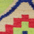 Wool area rug, 'Fiery Star' - Guatemalan Hand Woven Wool Area Rug in Poppy and Midnight (image 2b) thumbail