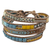 Armband aus Glasperlen, „Amatique Bay“ – Mehrfarbiges Armband aus Glasperlen aus Guatemala