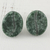 Jade stud earrings, 'Passion for Coffee in Green' - Jade and Sterling Silver Stud Earrings from Guatemala thumbail