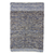 Wool area rug, 'Midnight Flow' - Hand Woven Wool Area Rug in Blue and Grey from Guatemala