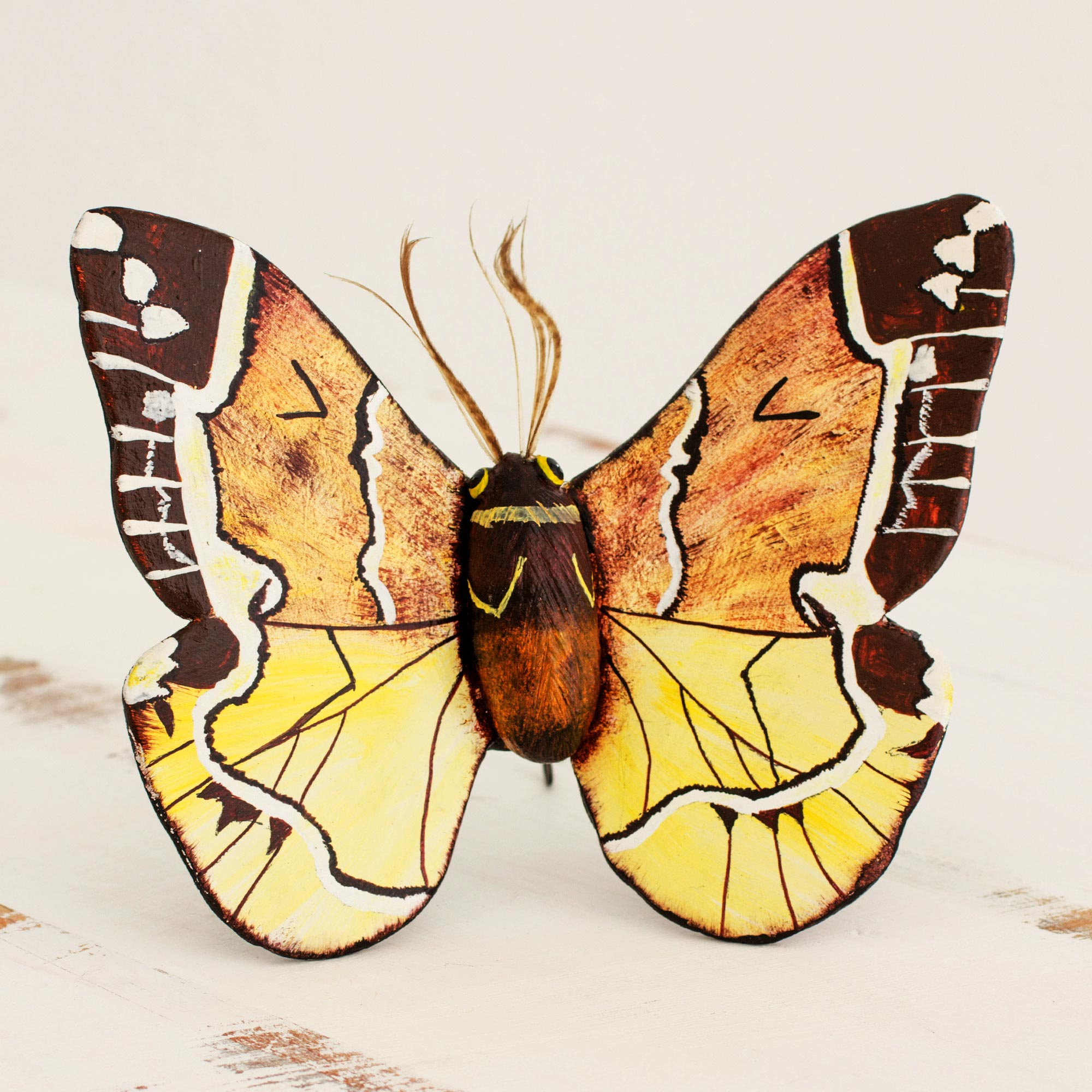 UNICEF Market | Hand Crafted Ceramic False Sphinx Moth Sculpture ...