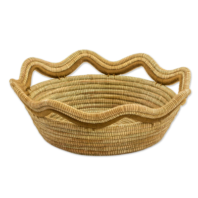 Pine needle baskets, 'Fertile River' (set of 3) - Hand Crafted Pine Needle Baskets (Set of 3) from Nicaragua