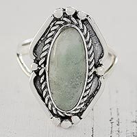 Jade cocktail ring,