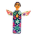 Wood sculpture, 'Sky Angel' - Hand Carved and Painted Wood Angel Sculpture from Guatemala (image 2a) thumbail