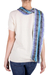 Rayon chenille scarf, 'Multicolor Blue Bamboo' - Hand Woven Rayon Scarf in Shades of Blue and Lilac (image 2f) thumbail