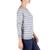 Cotton sweater, 'Wedgwood Horizon' - Women's Blue and Ivory Striped Soft Cotton Pullover Sweater (image 2b) thumbail