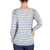 Cotton sweater, 'Wedgwood Horizon' - Women's Blue and Ivory Striped Soft Cotton Pullover Sweater (image 2c) thumbail