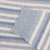 Cotton sweater, 'Wedgwood Horizon' - Women's Blue and Ivory Striped Soft Cotton Pullover Sweater (image 2g) thumbail