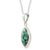 Jade pendant necklace, 'Green Gaze' - Green Jade Rope Motif Pendant Necklace from Guatemala (image 2b) thumbail