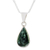Jade pendant necklace, 'Falling Drop' - Green Jade Teardrop Pendant Necklace from Guatemala (image 2a) thumbail