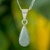 Jade pendant necklace, 'Pale Green Tear' - Light Green Teardrop Jade Pendant Necklace from Guatemala (image 2) thumbail