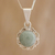 Jade pendant necklace, 'Light Green Forest Princess' - Jade and Sterling Silver Pendant Necklace from Guatemala (image 2) thumbail