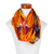 Chiffon infinity scarf, 'San Juan Legacy' - Guatemalan Polyester Chiffon Print Infinity Scarf