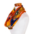 Chiffon infinity scarf, 'San Juan Legacy' - Guatemalan Polyester Chiffon Print Infinity Scarf
