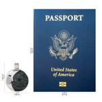 Jade pendant necklace, 'Face of the Moon in Dark Green' - Guatemalan Jade Crescent Moon Pendant Necklace