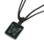 Jade pendant necklace, 'Mayan Butterfly' - Black Jade Butterfly Pendant Necklace from Guatemala (image 2b) thumbail