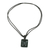Jade pendant necklace, 'Mayan Butterfly' - Black Jade Butterfly Pendant Necklace from Guatemala (image 2c) thumbail