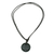 Jade pendant necklace, 'Geometric Inspiration' - Black Jade Geometric Pendant Necklace from Guatemala (image 2c) thumbail