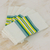 Cotton napkins, 'Culinary Inspiration in Green' (set of 6) - Multicolor 100% Cotton Napkins from Guatemala (Set of 6)