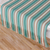 Cotton table runner, 'Forest Path' - Green Striped Cotton Table Runner from Guatemala (image 2b) thumbail