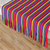 Tischläufer aus Baumwolle, „Path of Happiness“ – mehrfarbig gestreifter Tischläufer aus Baumwolle aus Guatemala