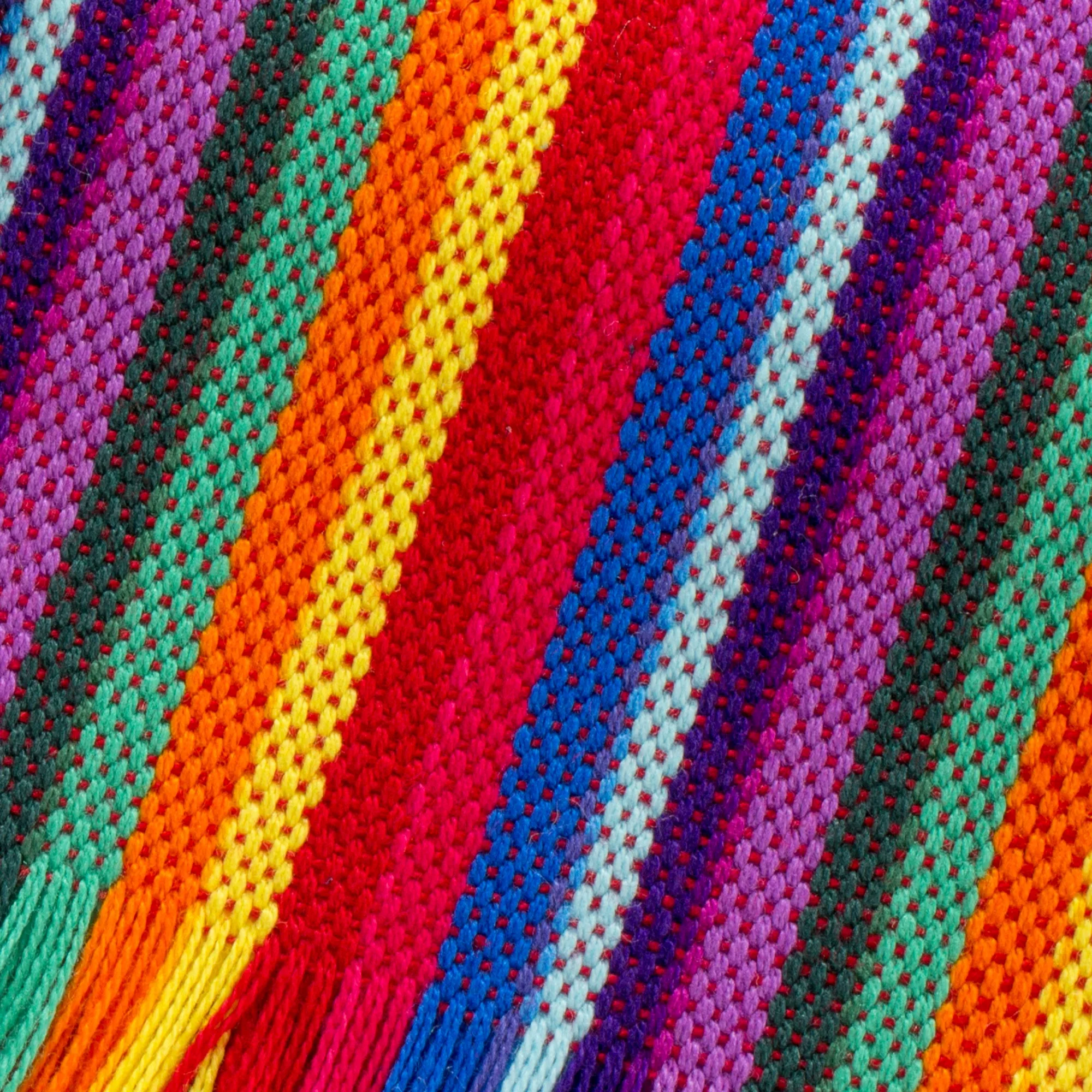UNICEF Market Six Multicolored Striped Cotton Placemats from