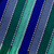 Manteles individuales de algodón, 'Colores del Mar' (set de 6) - Set de Seis Manteles Individuales de Algodón a Rayas en Azul de Guatemala