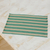 Cotton placemats, 'Celadon Trails' (set of 6) - Six Striped Cotton Placemats in Celadon from Guatemala (image 2b) thumbail