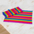 Manteles individuales de algodón, (juego de 6) - Seis manteles individuales de algodón a rayas multicolores de Guatemala