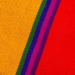 Cotton placemats and napkins, 'Country Sunset' (set of 6) - Set of 6 Striped Cotton Placemats and Napkins from Guatemala